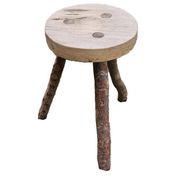 Vintage Brutalist Stool in the Style of Jean Touret 1960