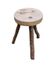 Vintage Brutalist Stool in the Style of Jean Touret 1960