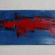 Oil on cardboard signed Massoc, 1960s