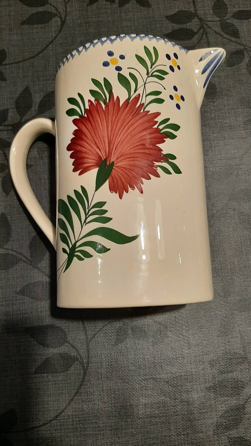 Charolles earthenware pitcher