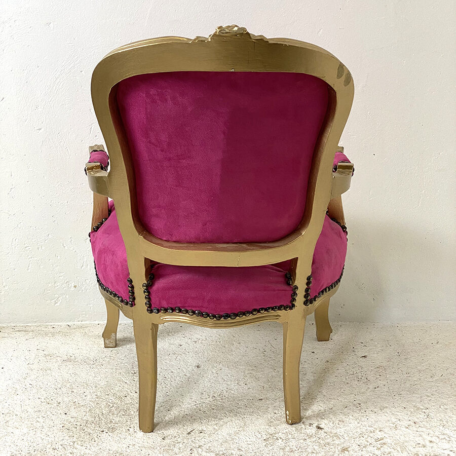 Gilded louis XV style armchair