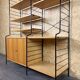 1960s 1970s Ash Shelving System Wall Unit from WHB Germany