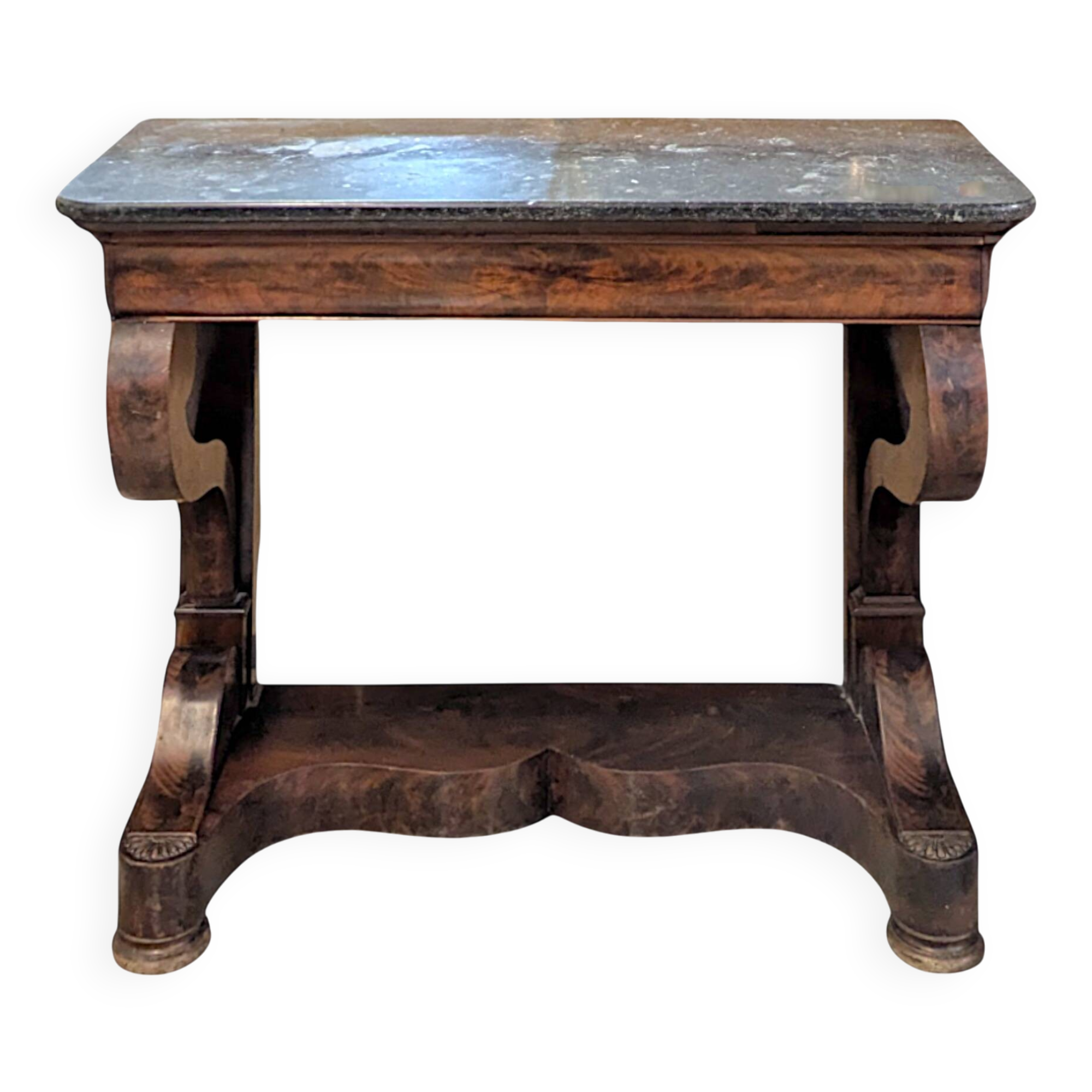 Restoration period mahogany console