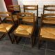 Suite of 6 sled chairs from the house revival 1970s