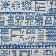 Yona FRIEDMAN: Pictograms of Genesis (Blue), signed original silkscreen