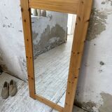 80s pine mirror
