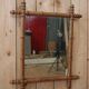 Miroir barbier en bois tourné 1900