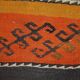 Kilim vintage fait main Sumak persan 70cm x 132cm (1940s)