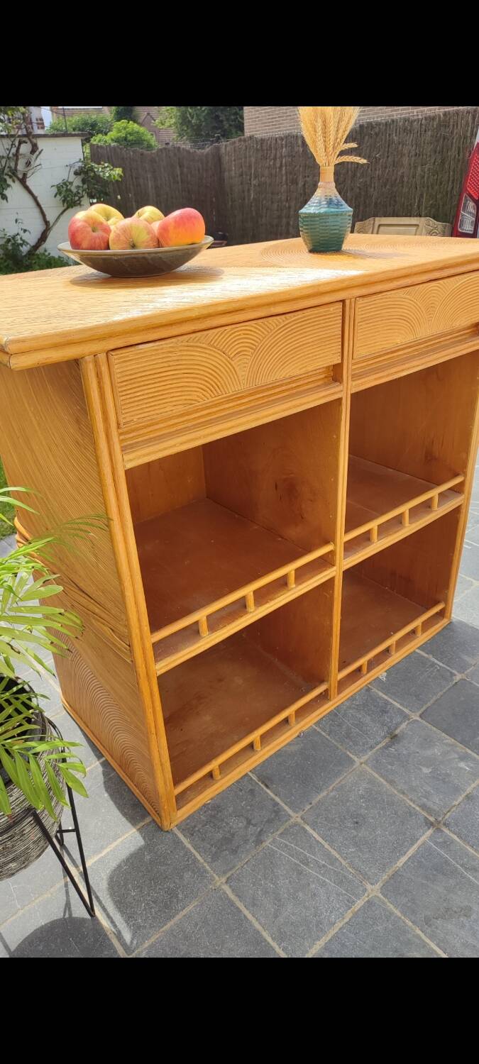 Vintage bamboo bar 1970