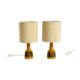 A pair of beautiful small ceramic table lamps by Cloos & Co., 1960s