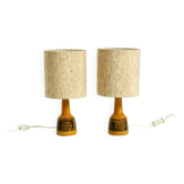 A pair of beautiful small ceramic table lamps by Cloos & Co., 1960s