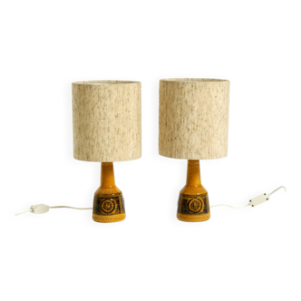 A pair of beautiful small ceramic table lamps by Cloos & Co., 1960s