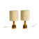 A pair of beautiful small ceramic table lamps by Cloos & Co., 1960s
