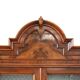 Antique sideboard in veined walnut, Italy, late 19th century