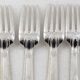 Christofle Gabon, Art Deco, 12 table settings, 24 pieces in silver-plated metal.
