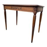 Bureau en noyer art-deco 1 tiroir