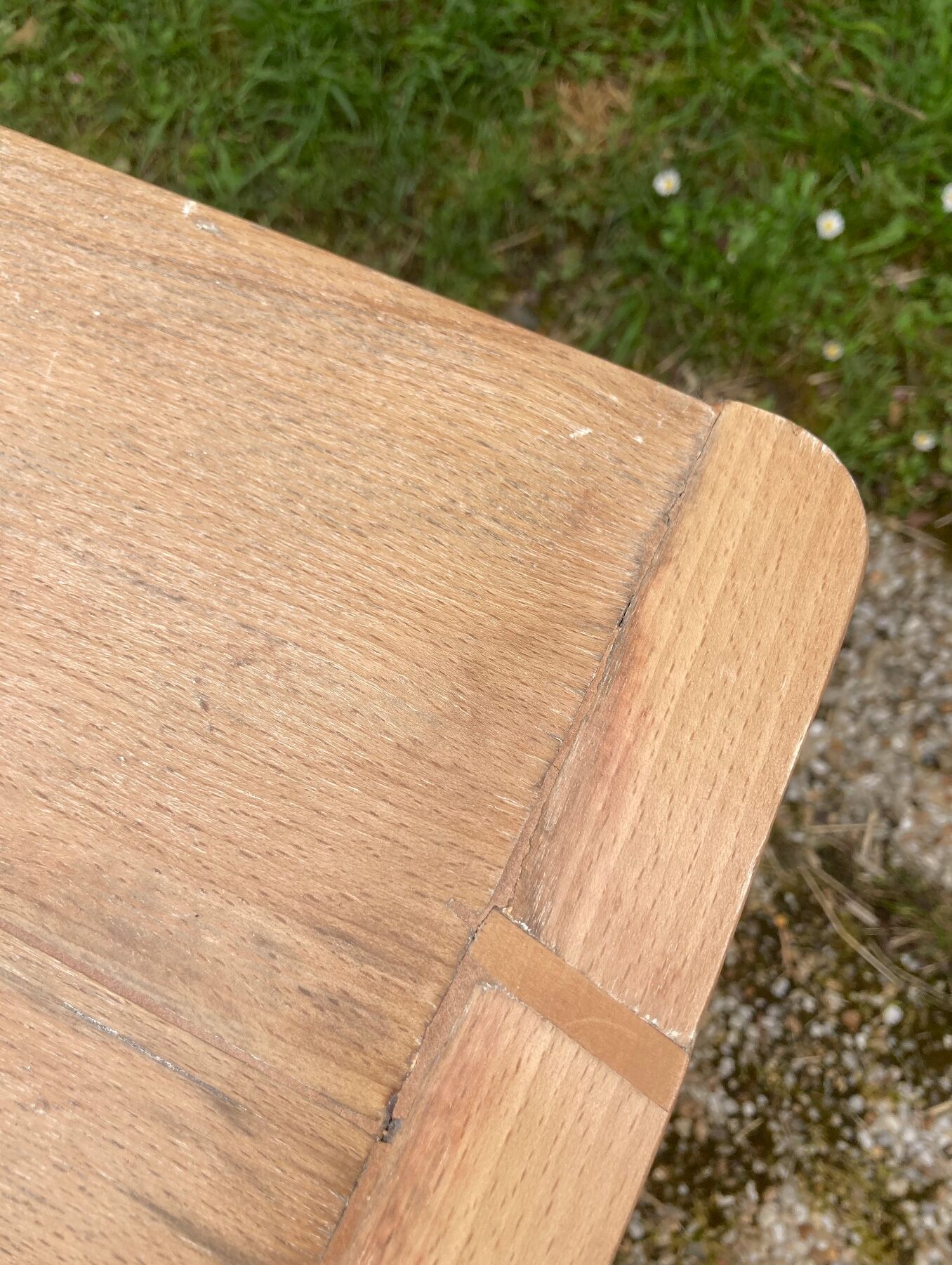 Antique solid wood desk