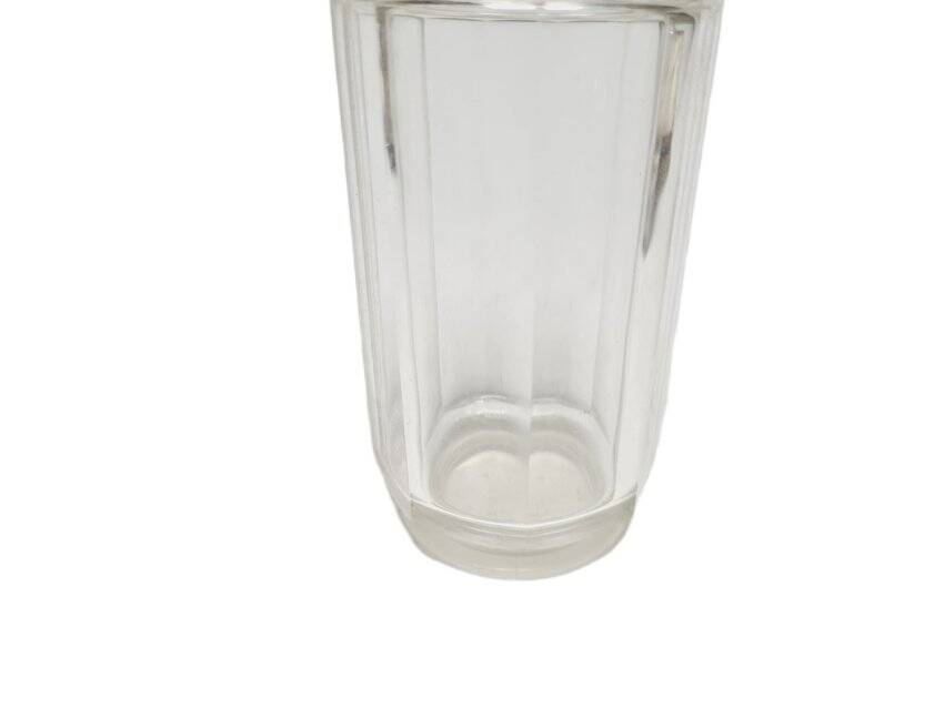Biedermeier style Czechoslovakian olive and oil carafe, 1900s