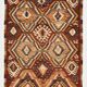 5x9 Dark Red & Cream Turkish Antique Kilim Rug, 150x271Cm