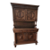 Magnificent buffet/cabinet in two parts, antique Henri II style, solid wood.