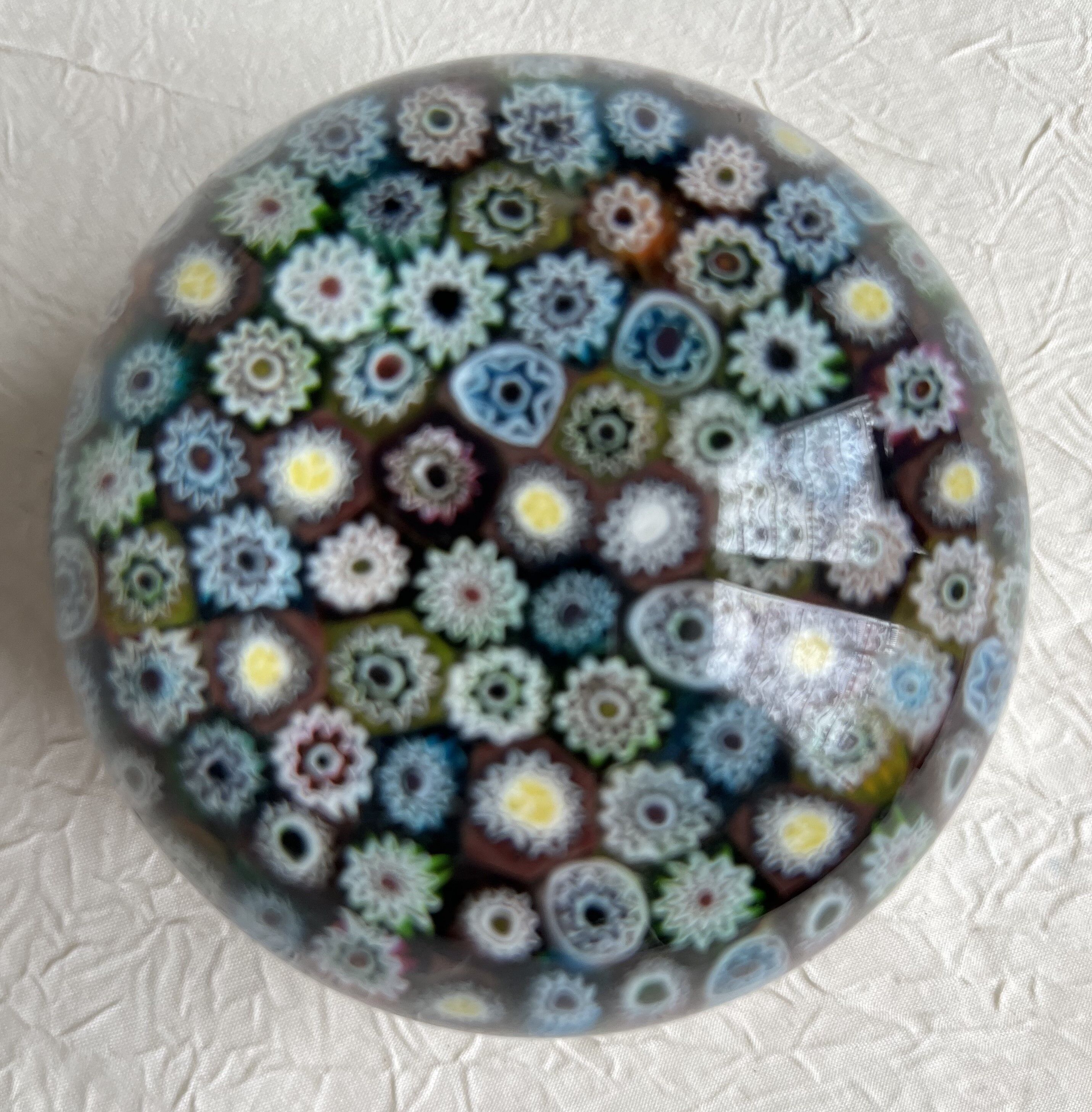 Millefiori paper press ball