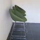 Artifort Chrome Stool and Green Fabric by Patrick Norguet