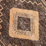 3x11 Rug For Hallway Brown Vintage Persian Runner Rug, 94x345Cm SK 5284