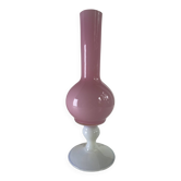 Vase en opaline rose