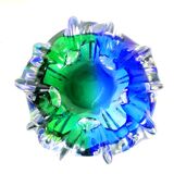 Cobalt blue Murano ashtray 1970