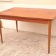 Scandinavian teak table with elongations