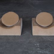 Pair of modernist lounge chairs, France 1970s