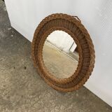 Wicker mirror