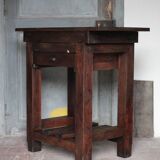 Vintage wooden sideboard, wooden kitchen furniture, furniture with drawer, storage.