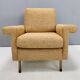 High-Quality Vintage Goldenrod Fabric Armchair, Italy