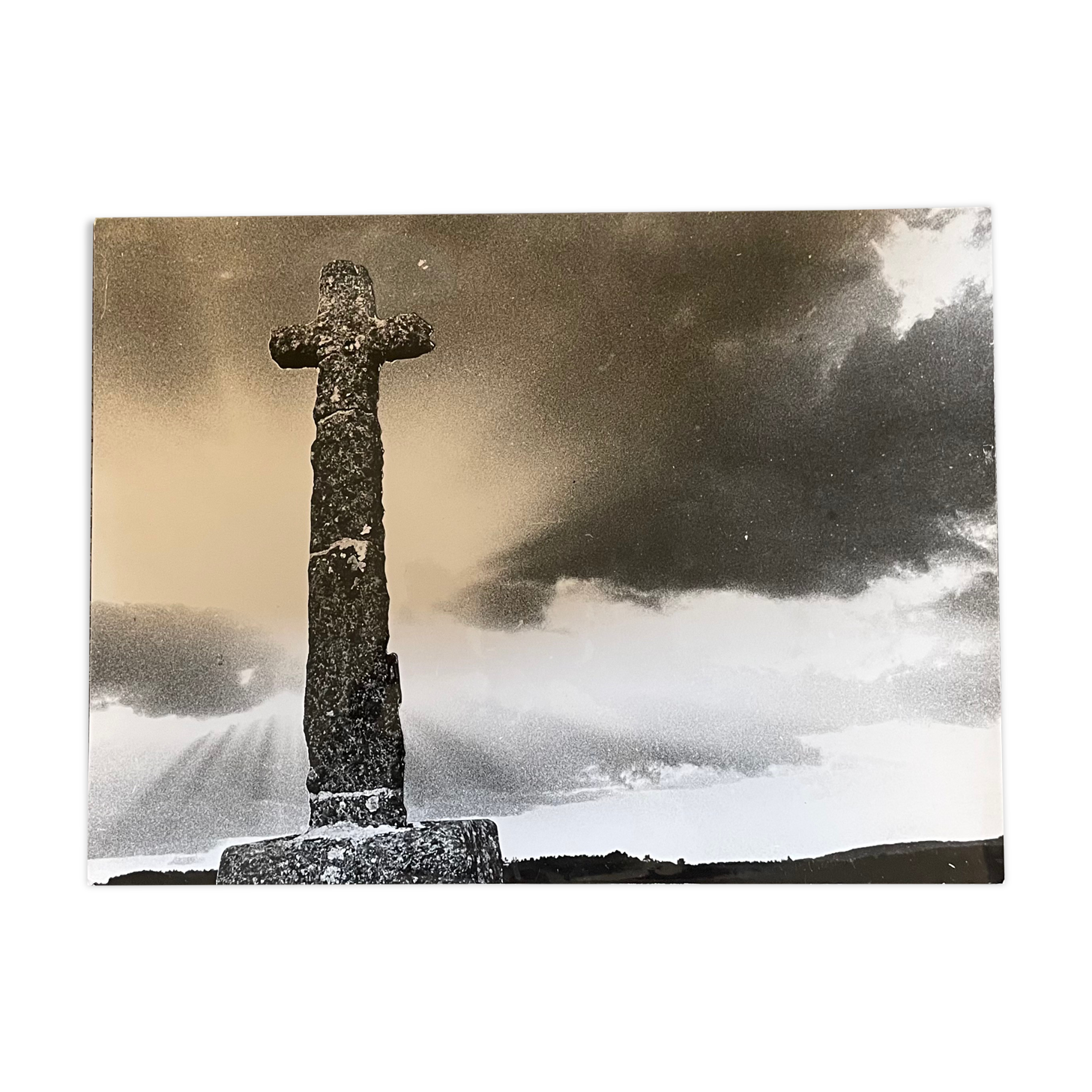 Photograph black and white silver print circa 1970 Calvary