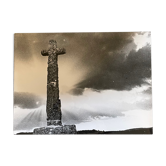 Photographie tirage argentique noir et blanc circa 1970 calvaire
