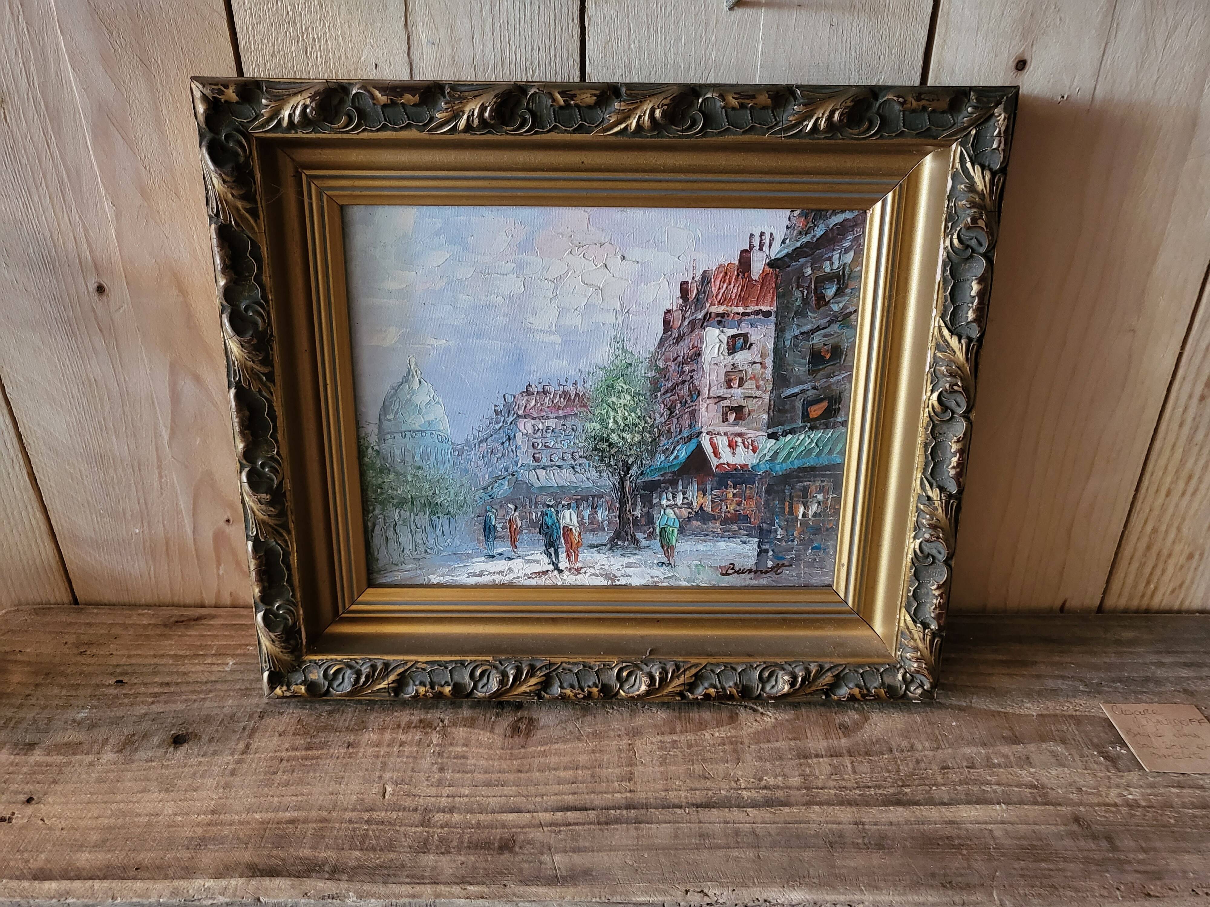 Oil on canvas "Paris" Saint Augustin