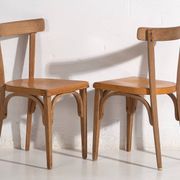 Chaises vintage en bois courbé (c.1940). Ensemble de 4 pièces #1