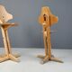 Pair of plywood ergonomical chairs by Rybo, 1970s