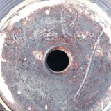 Pair of Accolay vintage ceramic pot cover