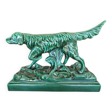 Large Art Deco Collectible Porcelain Irish Setter Sculpture