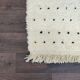 Bohemian rug with black dots 105x175 cm
