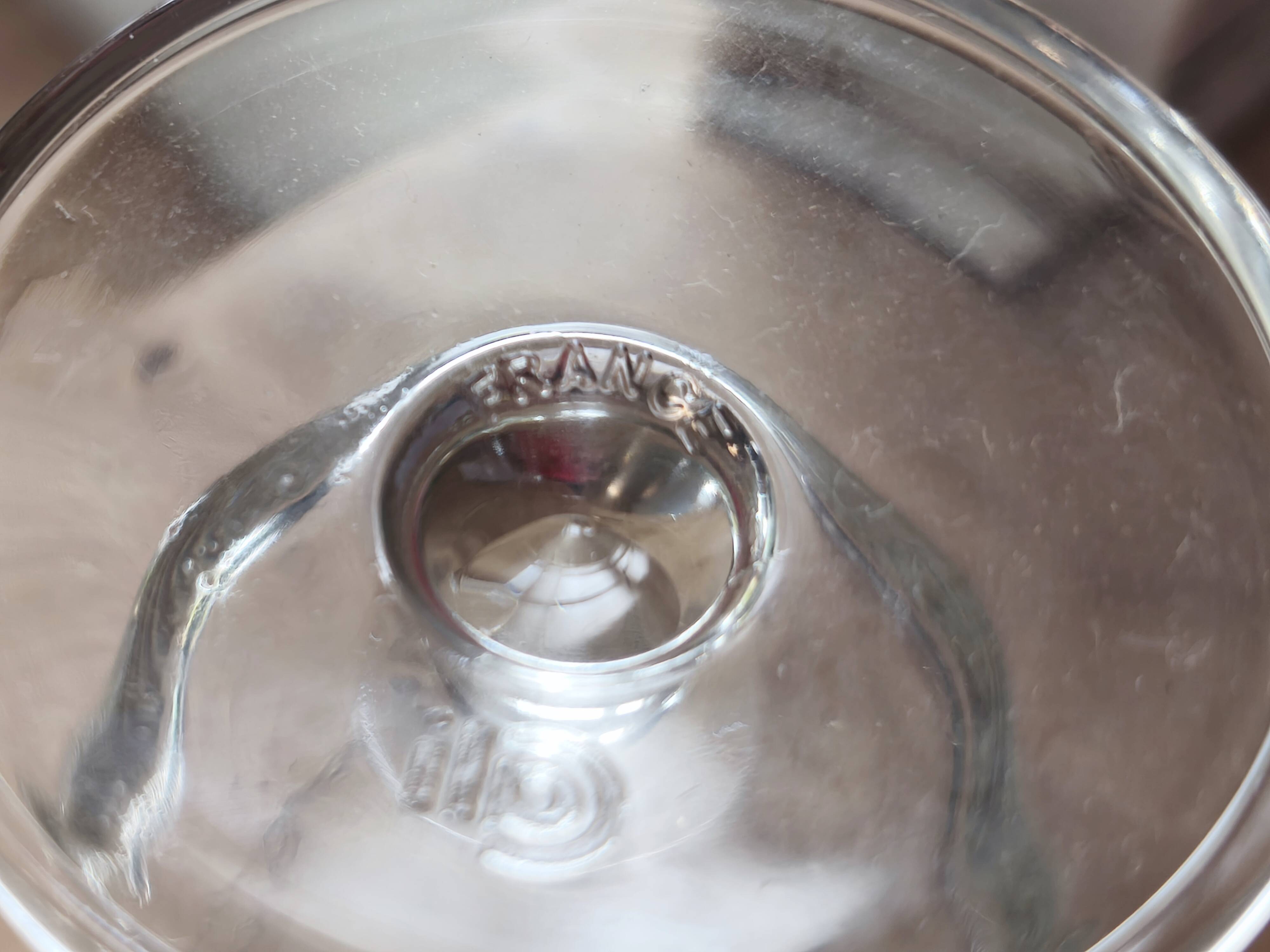 Set of 9 vintage Luminarc wine glasses, transparent Sweden model