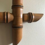 Bamboo carved wooden mirror