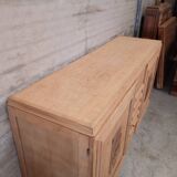 Buffet dresser sideboard bleached oak 1940 art deco