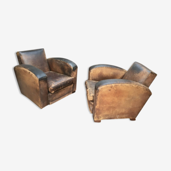 Pair of club chairs