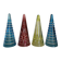 Set of 4 small glasses known as "cul sec" from Saint Louis in Colombine crystal.