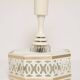 Medium Hollywood Regency ceiling lamp from the mid-20th century, white metal, Italy, 1960.