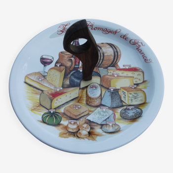 Vintage cheese platter "les fromages de France"