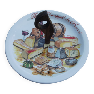 Vintage cheese platter "les fromages de France"